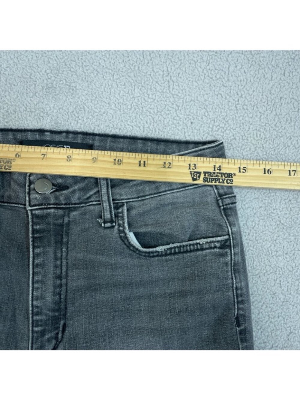 Joe's Jeans Women's 29 Gray Boot cut Jeans Raw Hem P0882 - Picture 3 of 12